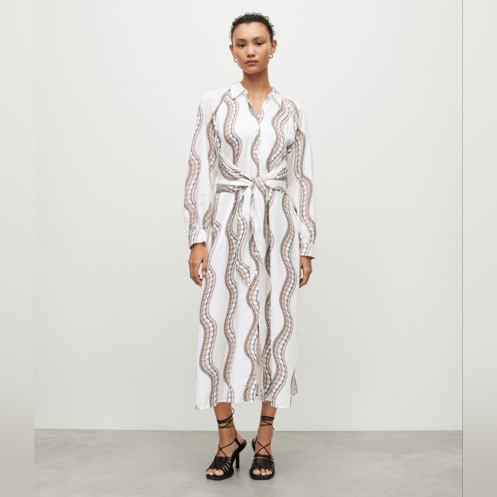 All Saints Clanette Leticia Midi Shirt Dress - US 10 NWT